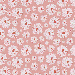 Blossom Flowers seamless vector pattern
