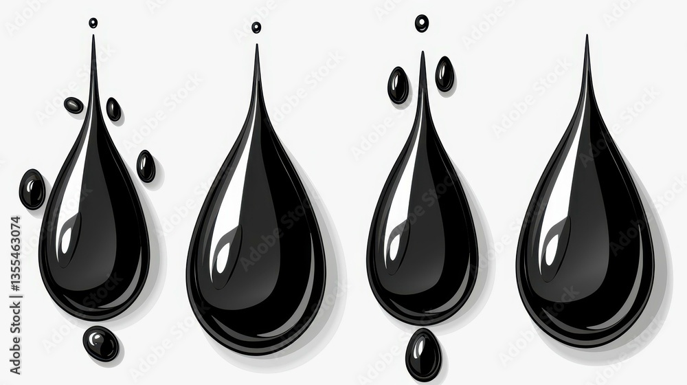 Poster explore our versatile vector black drop icon set perfect for your design projects and digital artwor