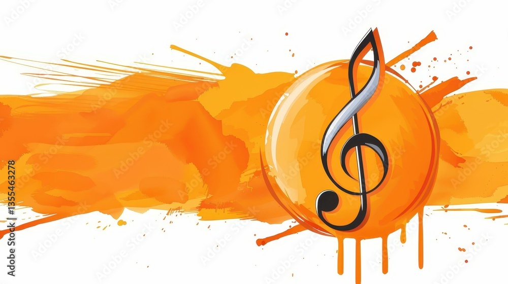 Poster dive into a vibrant world of sound with this stunning vector illustration featuring abstract music n