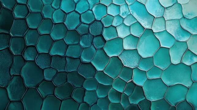 Patr&oacute;n hexagonal abstracto en azul y verde