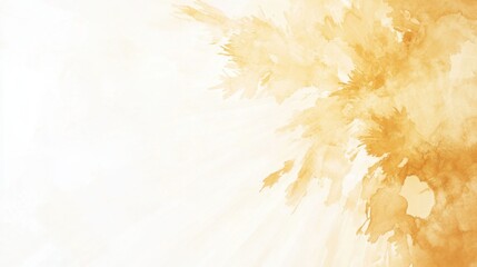 Ilustraci&oacute;n en acuarela amarilla y blanca