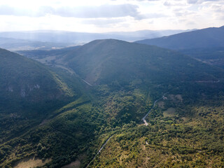 Fototapeta premium Amazing Autumn Landscape of Greben Mountain, Bulgaria