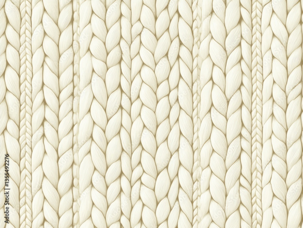 Poster soft knit texture: a close-up shot of a soft, textured knit fabric, showcasing intricate patterns an