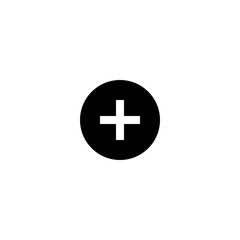 Circular Add Button in Black