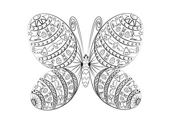 papillon œufs de pâques 