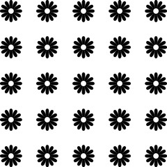 Floral Vector Pattern. Two-color bright spring Flower Ornament Pattern Background - floral graphic design element for web or print.