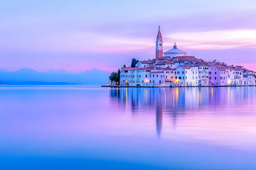 Isle Town Sunrise Reflection