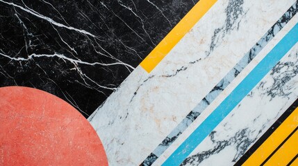 Retro 80s marble texture. 80s style background