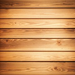 Fototapeta premium Wooden planks with a natural grain pattern, arranged horizontally, creating a warm and rustic texture Generative AI