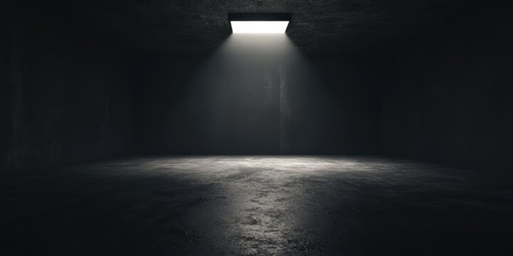 Habitaci&oacute;n oscura iluminada