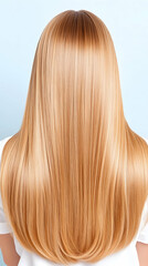 Fototapeta premium Long blonde hair, studio shot, beauty, care