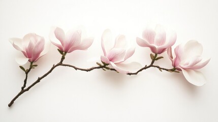 Rama de magnolia con flores