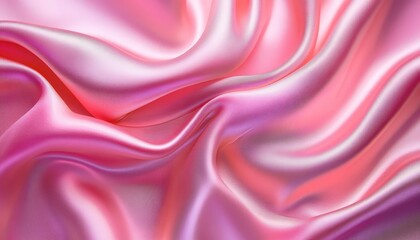 Soft pink silk fabric draping gracefully, showcasing delicate textures and smooth finish in a well-lit setting during the day