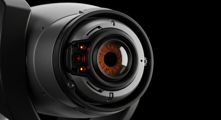 Futuristic biometric scanner system with advanced recognition features