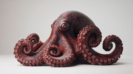 Pulpo rojo detalles