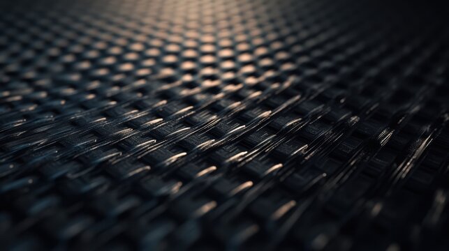 Textura de tejido negro entrelazado