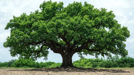 Fototapeta premium Majestic Oak Tree: A Symbol of Nature's Grandeur