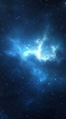 Naklejka premium A Deep Blue Sky Filled With Many Shining Celestial Stars