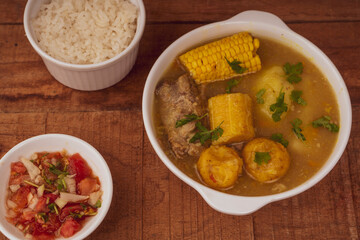 Sancocho soup typical Colombian food