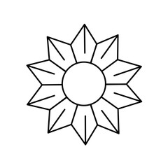 Stylish Vector Flower Illustration with Elegant Design