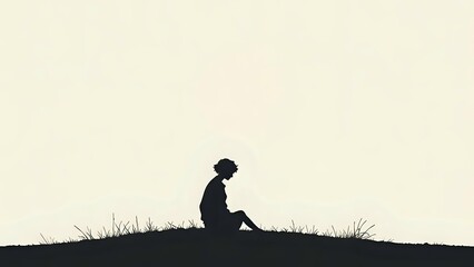 silhouette of a girl