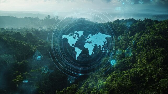 An AI-powered satellite scanning deforestation rates