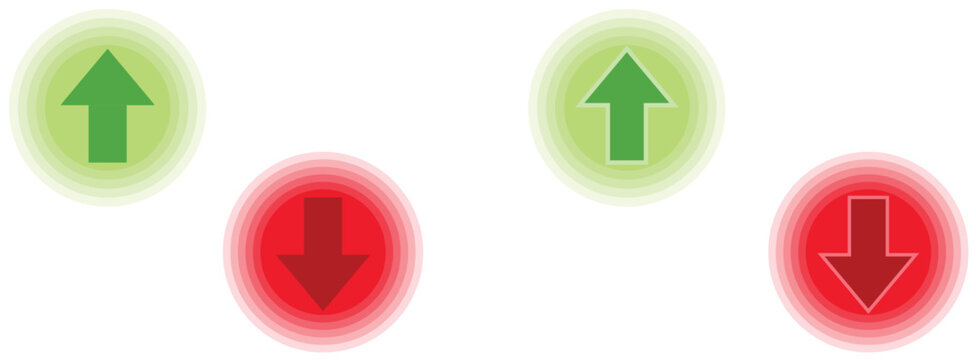 up and down arrows price ladder up and down circular market conditions