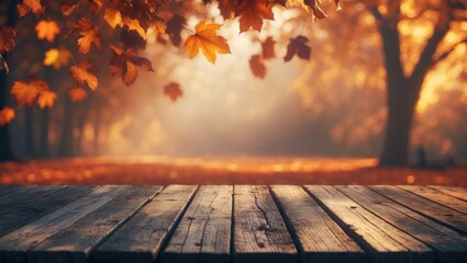 Empty display table for montages