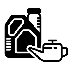 Engine Oil icon, glyph icon style