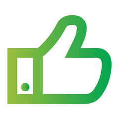 Like Icon. Thumbs Up and Approval Symbol. Illustration for Positive Feedback Concept.