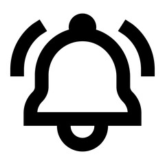 Pop-up Notification Icon. Alert Bell Symbol. Illustration for Communication Concept.