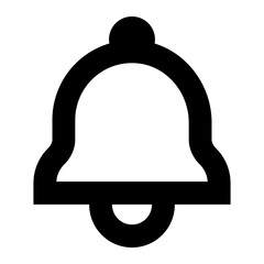 Notification Icon. Bell and Alert Symbol. Illustration for User Communication Concept.