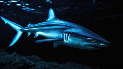 Fototapeta premium Ghost shark in dark water