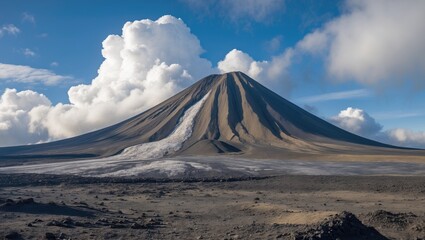Fototapeta premium Glacier volcano located in a national natural park.