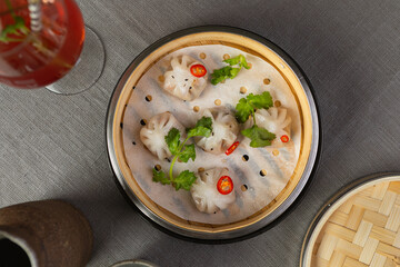 modern chinese food in a fancy restaurant
