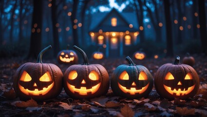 Halloween Pumpkins banners, celebrate your gathering with these backgrounds for your events.