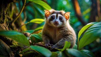 Naklejka premium Cute Slow Loris image picture