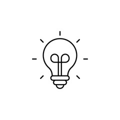 Idea icon design with white background stock illustration
