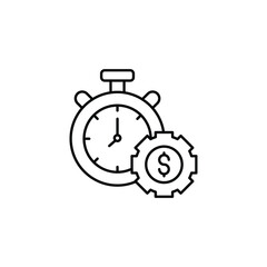Productivity icon design with white background stock illustration