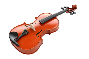 A vibrant violin ready to captivate with its melodic tones
