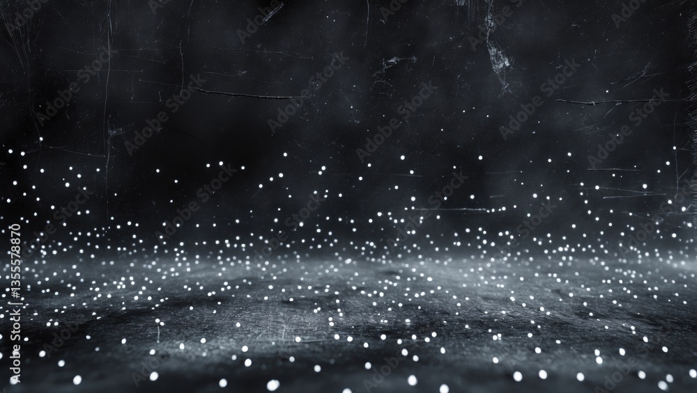 Aufkleber Dust and scratches pattern. Dark abstract backdrop. Retro effect.
