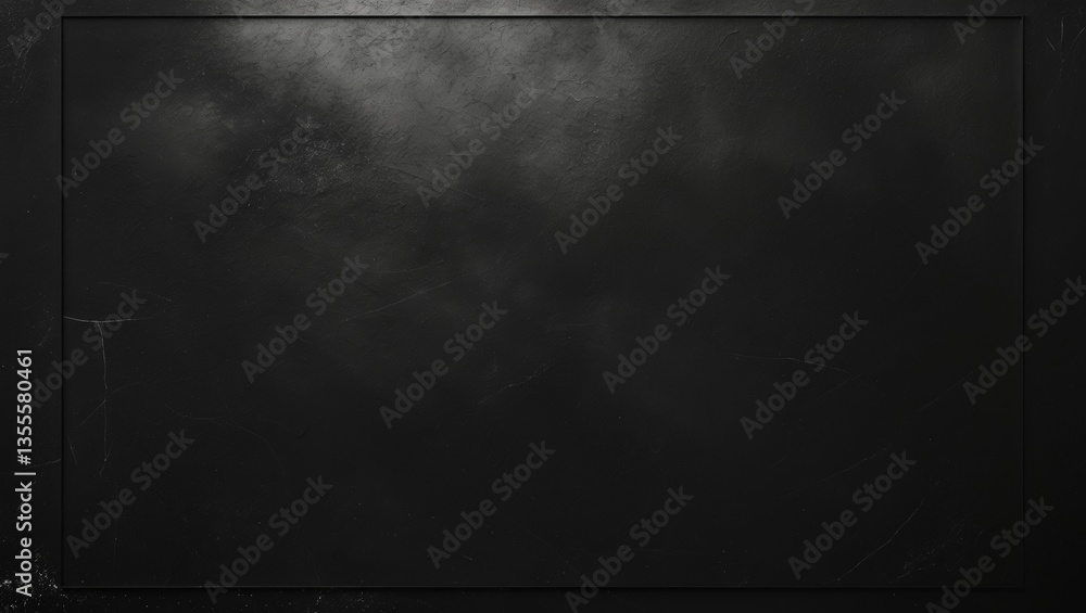 Aufkleber dust and scratches texture on a black abstract backdrop with a vintage effect and ample copy space.