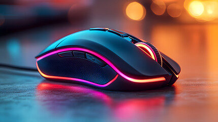 Ergonomic RGB Gaming Mouse with Sleek Matte Finish – Esports Equipment