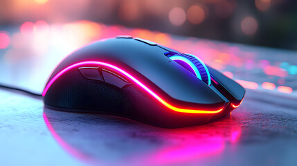 Ergonomic RGB Gaming Mouse with Sleek Matte Finish – Esports Equipment