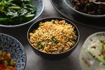 modern chinese food in a fancy restaurant