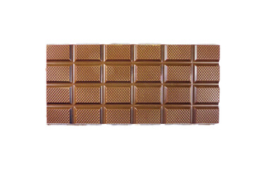 Sweet Milk Chocolate on a White Background – Delicious and Creamy Treat