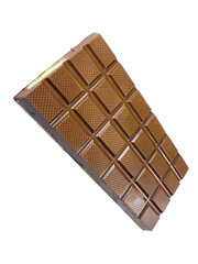 Sweet Milk Chocolate on a White Background – Delicious and Creamy Treat