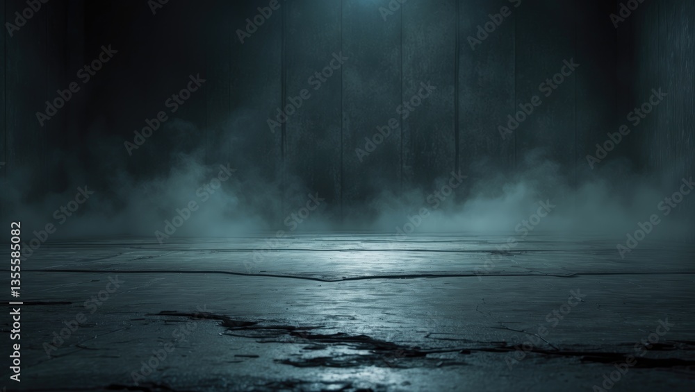 Poster concrete surface featuring a spotlight for product placement and background usage.