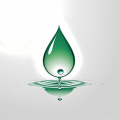 Farbiges minimalistisches Wassertropfen-Icon – Vektorillustration
