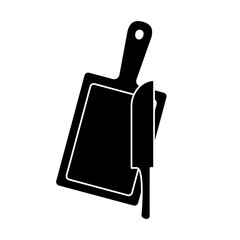 chopping board icon, simple flat style, illustration, logo sign symbol pictogram template, for ui or ux isolated on white for mobile app, editable